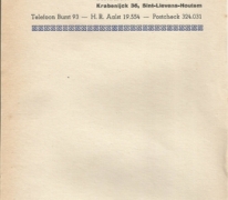Briefpapier cinema Orly, Sint-Lievens-Houtem, 1960-1969