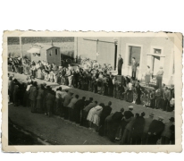 Arrivée Grote Prijs beroepsrenners, Scheldewindeke, 1951