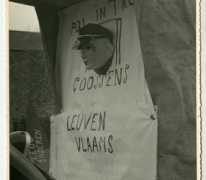 Wagen in de Bacchusstoet Leuven Vlaams, Sint- Lievens- Houtem, 1968