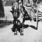 Paard met kar, Oosterzele, 1941