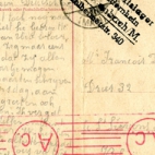 Postkaart van Georges De Landsheer aan zijn familie te Sint-Lievens-Houtem, 1944