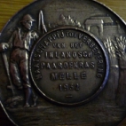 Bronzen medaille ter herinnering aan deelname paardenkeuring, Melle, 1932