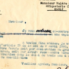 Dossier inzake het arbeidsongeval van Valère Moerman, Marly, 1942-1943