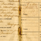 Tijdelijke identiteitskaart, Boussois, 1922