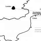 Route van de raid van 6 op 7 juni 1915