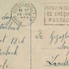 Wenskaart aan de zussen Dupré, Landskouter, 1924-1929