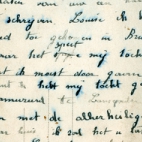 Briefkaart naar vriendin, Landskouter, 1922