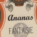 Flessenlabel limonade likeurstokerij Ponnet, Sint-Lievens-Houtem, 1930-1950