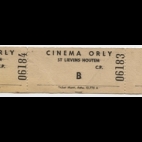 Toegangskaart cinema Orly, Sint-Lievens-Houtem, 1960-1969