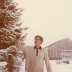 Marc Roggeman aan de serres, Heusden, 1968
