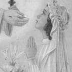 Herinneringsprentje  a.d. Pl. H. Communie van Jeannine Van Tomme, Balegem, 1946
